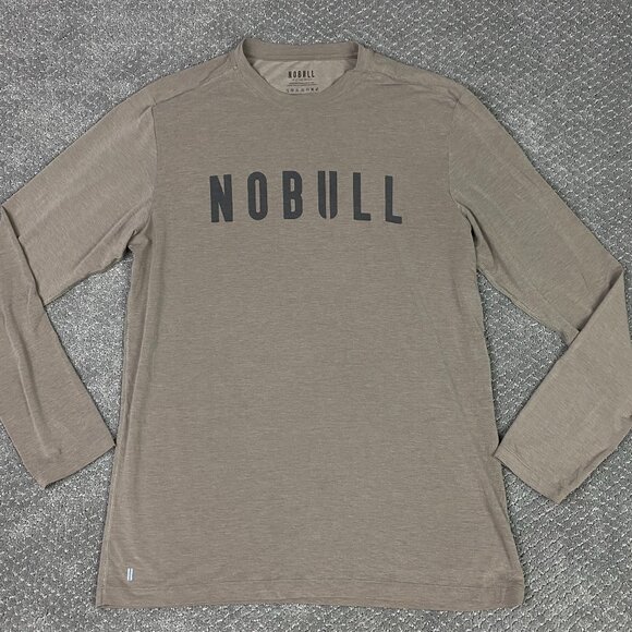 NOBULL Shirt Men's Large Performance Stretch Gym Running Base Layer Long Sleeve - Picture 1 of 8